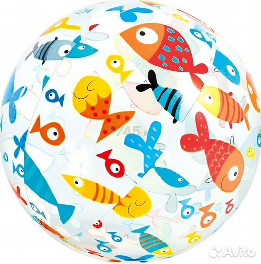 Мяч надувной пляжный детский 