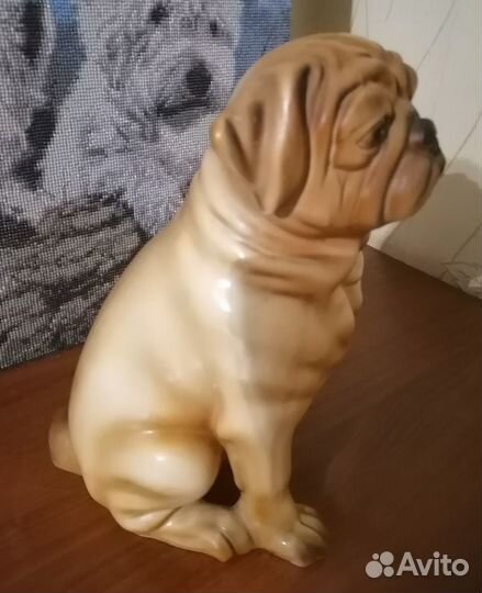 Статуэтка мопса керамика