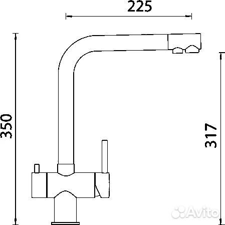 Смеситель Schock Cristalite Wellus New баварский к