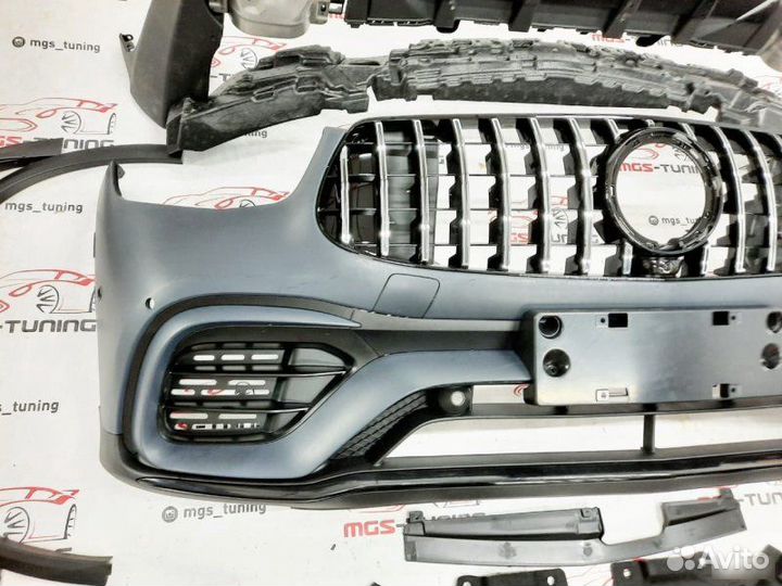 Обвес на Mercedes Benz GLC стиль 63 AMG Рестайлинг