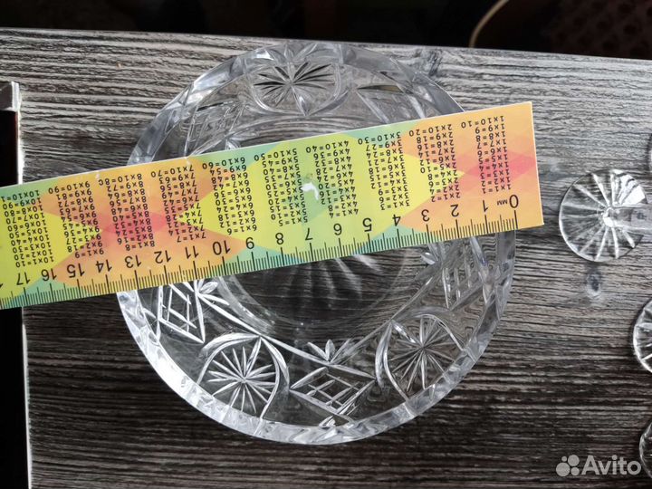 Ваза для фруктов хрусталь