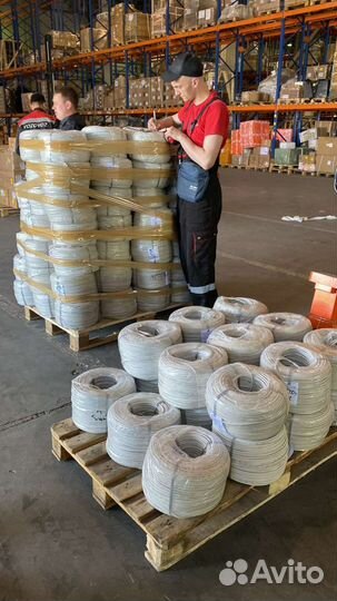 Витая пара с тросом UTP 4х2x0,52, медь,305м,outdor