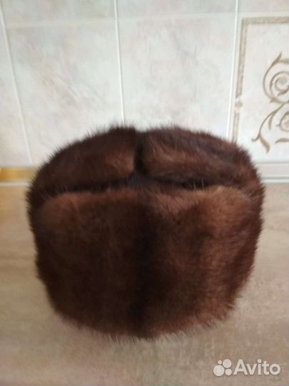 Норковая шапка мужская