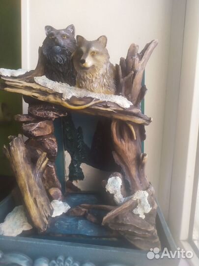 Декоративный водопад фонтан с подсветкой