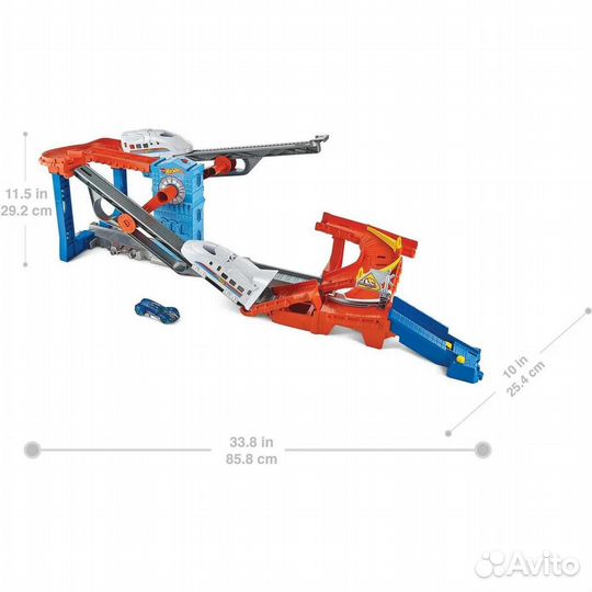Трек хот вилс Hot Wheels Поезд-экспресс GRW38