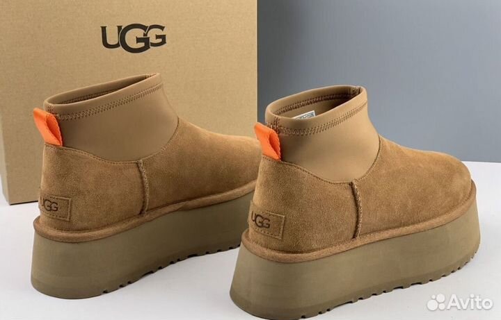 Угги женские Ugg classic mini Dipper высокие