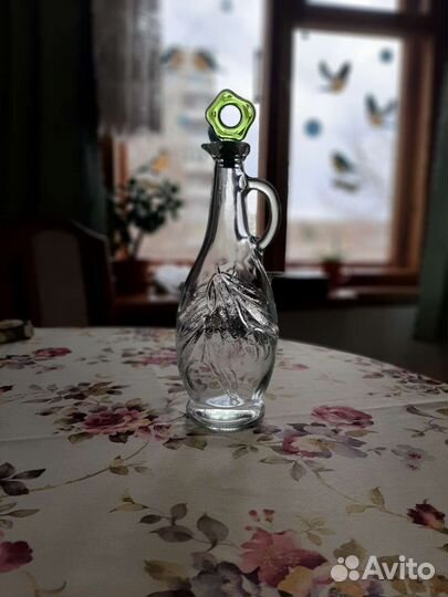 Бутылка кувшин для масла стеклянная