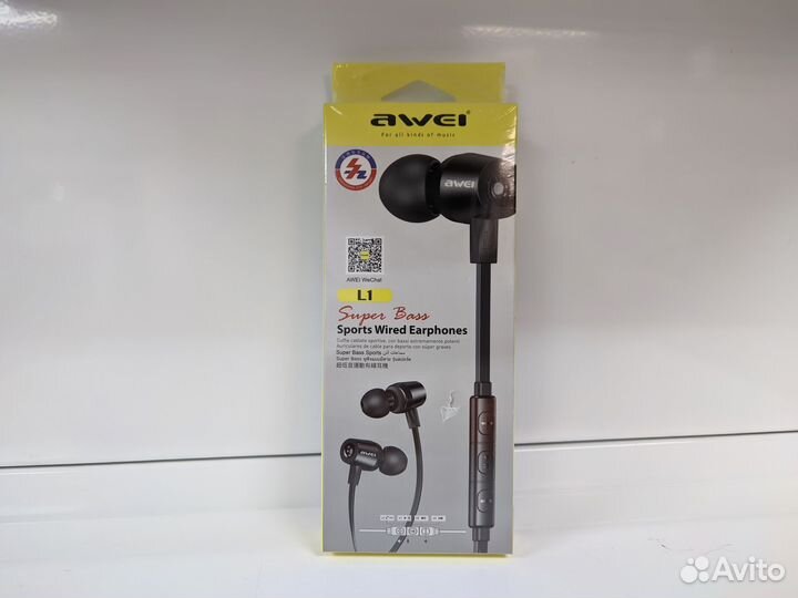 Гарнитура awei L1 black