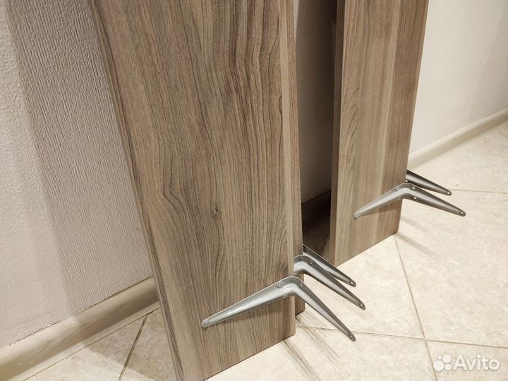 Полка IKEA todalen с кронштейнами коричневая 5 шт