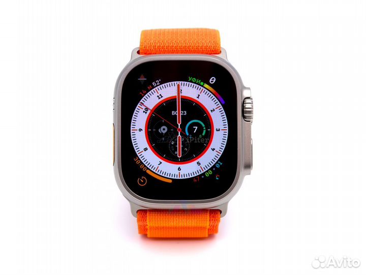 Watch Ultra 49 мм Titanium Case with Orange Alpine