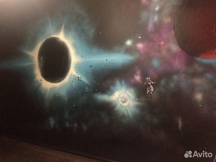 Художественная роспись стен, интрьера, фасада