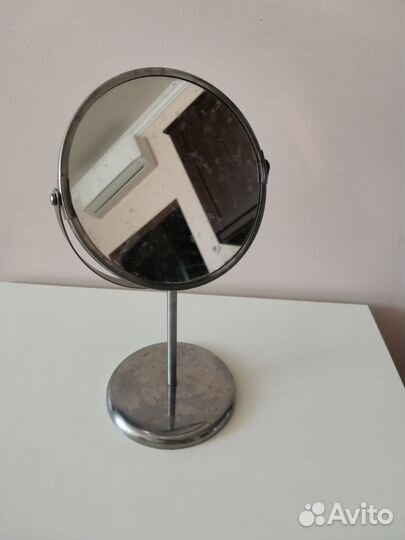 Круглое Зеркало икеа настольное сильно б у