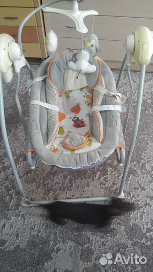 Детские электронные качели для новорожденных