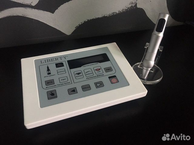 Профессионая машинка, блок для татуажа