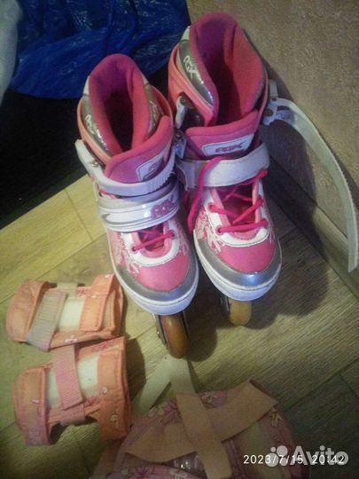 Роликовые коньки детские раздвижные