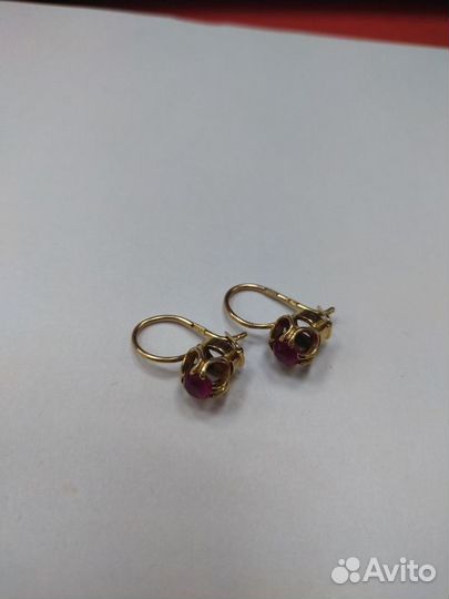 Серьги 583 пробы, р.0