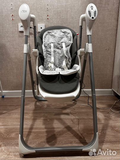 Стульчик для кормления, электрокачели 2в1