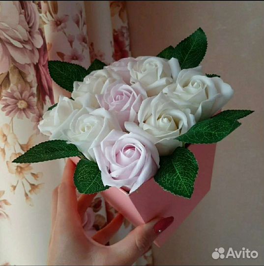 Букет цветы из мыла