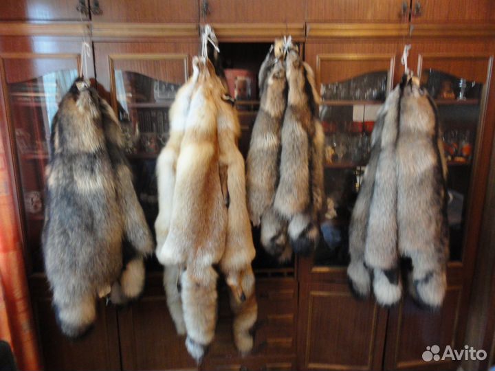 Мех лисы и енота