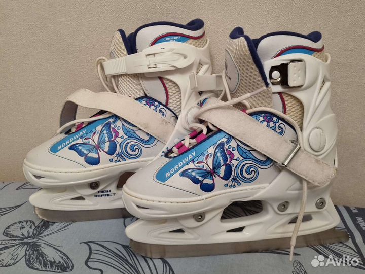 Коньки раздвижные Nordway Girl glide 30-33 размер