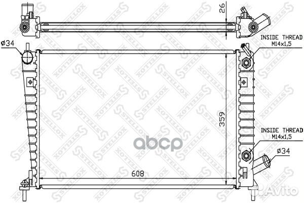 Радиаторы сист.охлажденияstellox 1026659SX Ste