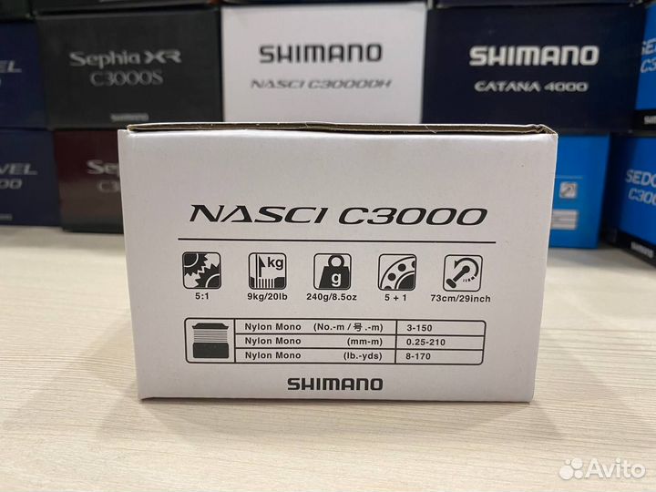 Катушка Shimano Nasci C3000
