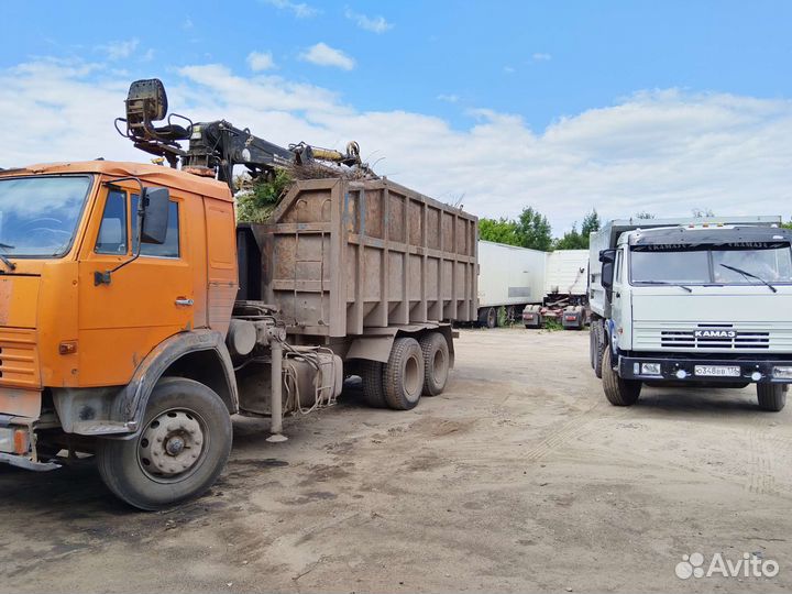 Вывоз мусора камаз и контейнер
