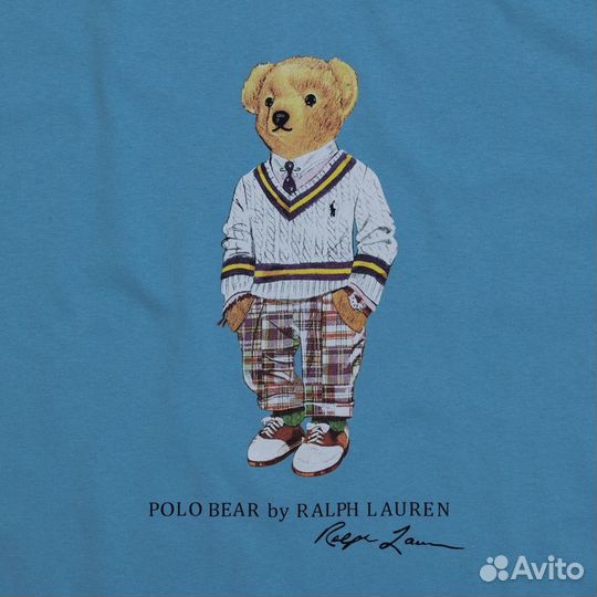 Vмужская голубая футболка Polo Ralph Lauren