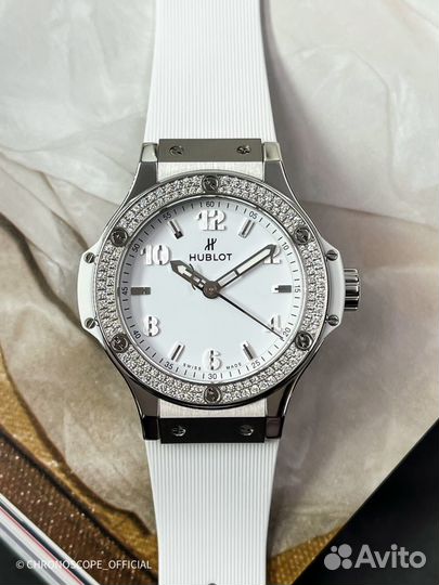 Часы Hublot Big Bang Steel White Diamonds 38