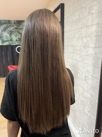 Кератиновое выпрямление волос