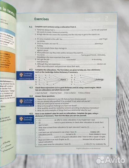 English in Use Collocations Advanced