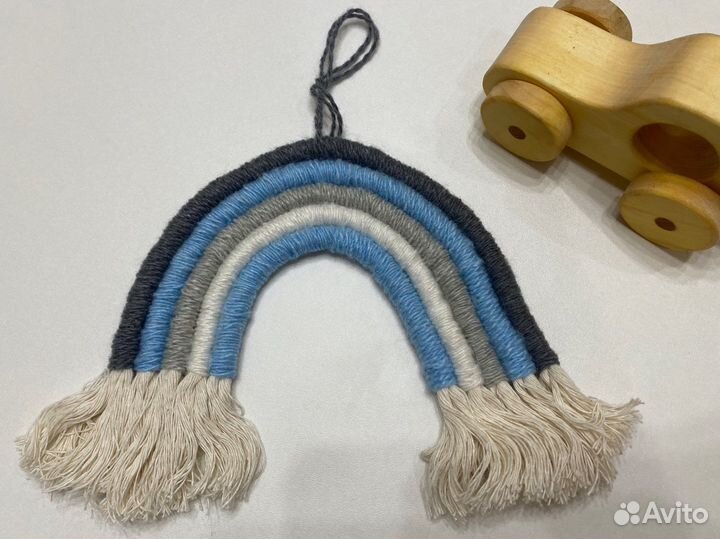 Макраме радуга. Декор в детскую