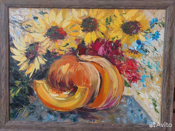 Картина маслом на холсте натюрморт