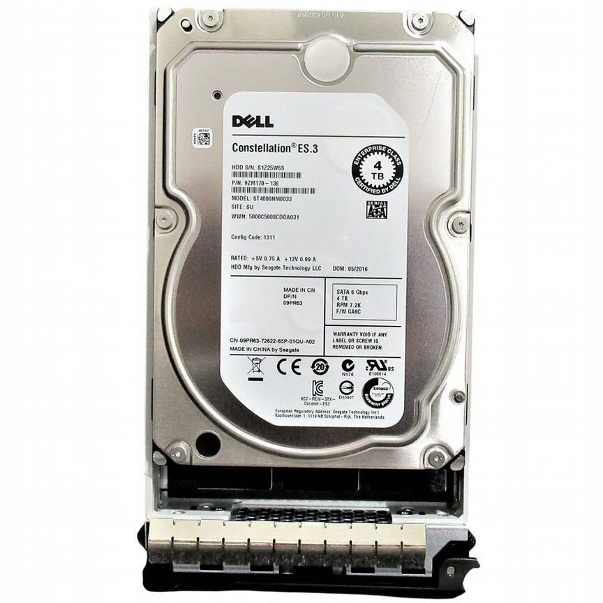[9PR63] Жесткий Диск Dell 4tb 7200 Sata3 3,5" Hdd 9pr63