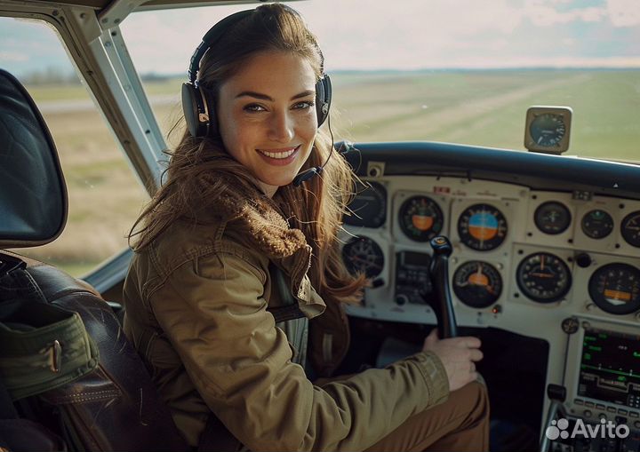 Полет на самолете и вертолете