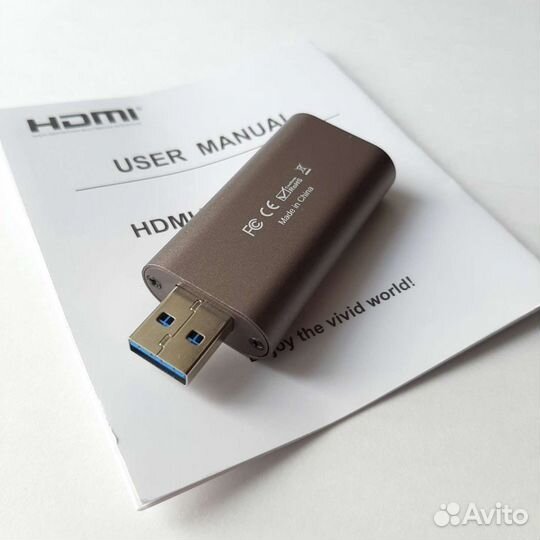 Карта видеозахвата Rullz 4K USB3.0 1080p (новая)