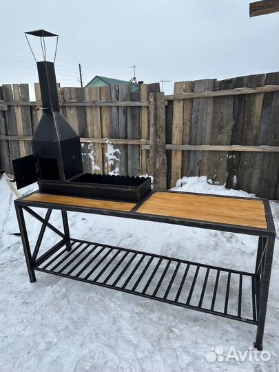 Мангал в стиле лофт