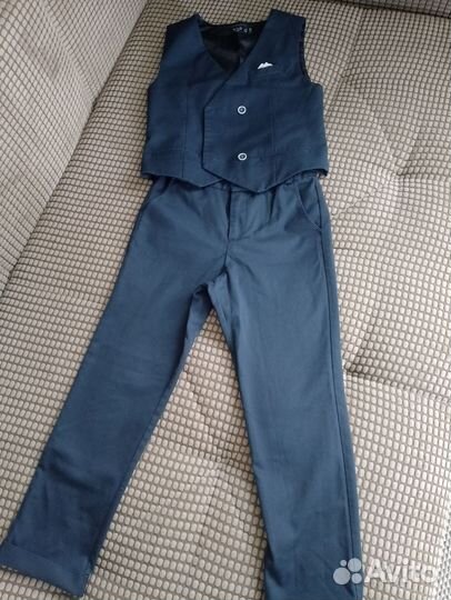 Школьный костюм для мальчика 134 синий