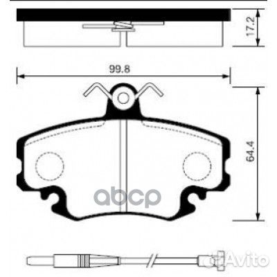 Колодки тормозные передние SP1243 SP1243 Sangsi