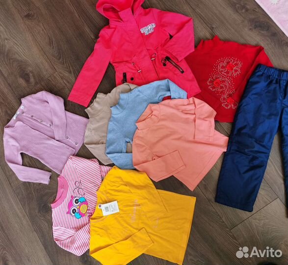 Вещи пакетом для девочки до 110см