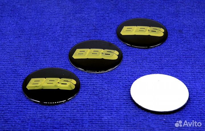 Комплект 3D наклеек колпачка диска BBS 56,65 мм