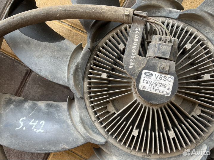 Вискомуфта range rover vogue 3 L322 вентилятор