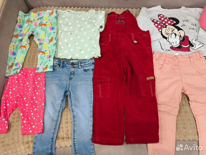 Пакет фирменных вещей для девочки 92 98