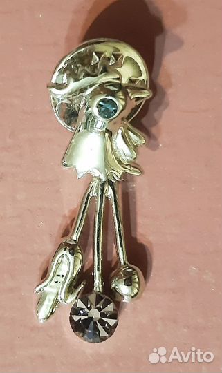 Заколка-крабик для волос Бабочка и Брошь