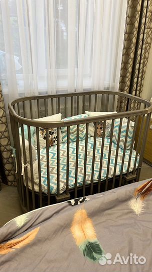 Кроватка 5в1 + матрас+маятник