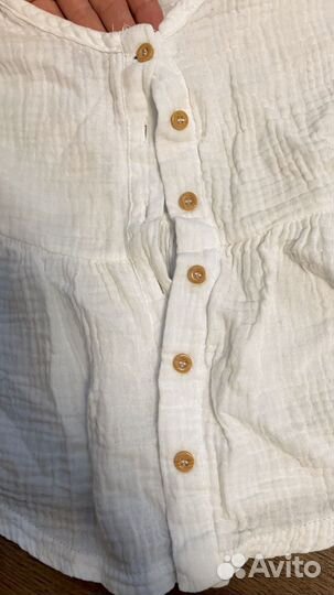 Муслиновое платье для девочки, baby go, 80