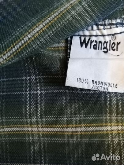 Мужская рубашка Wrangler в клетку 52 р