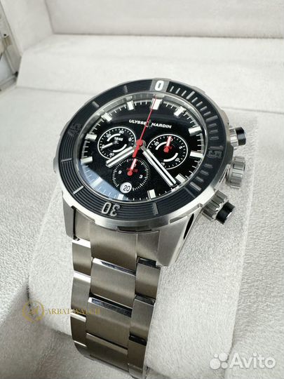 Ulysse nardin diver titanium chronograph black dia