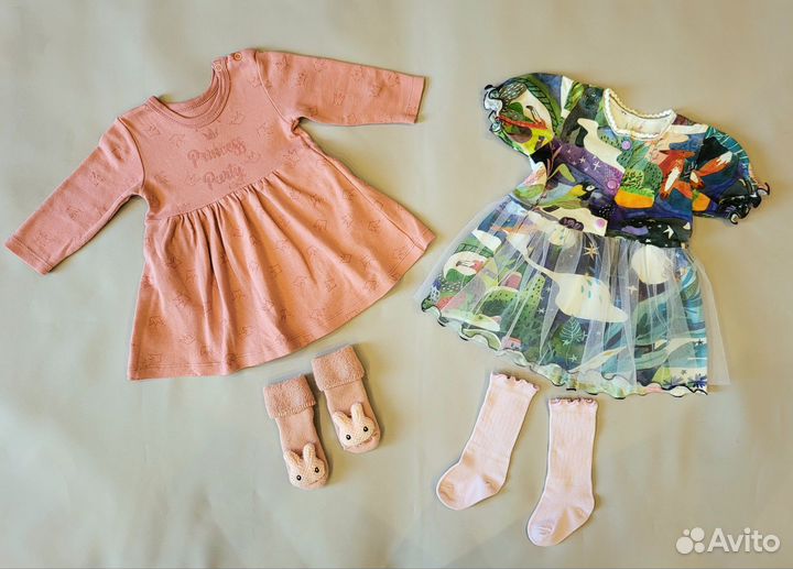 Платья 80 и носочки