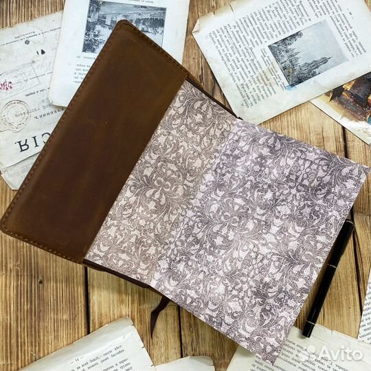 Элегантность в каждой детали: Персонализированная обложка для ежедневника до 20 см модель Элегант, з